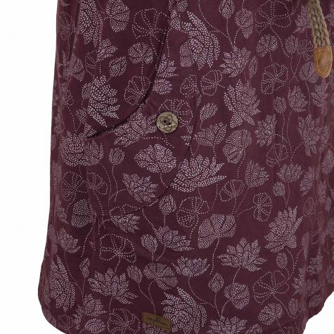 Ragwear Kleid Tanya Flowers dunkelrot