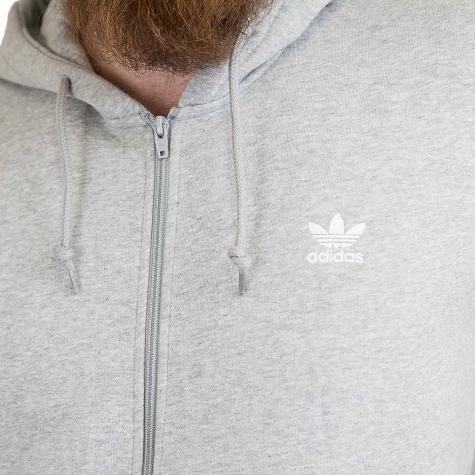Adidas Originals Zip-Hoody Trefoil Fleece grau 