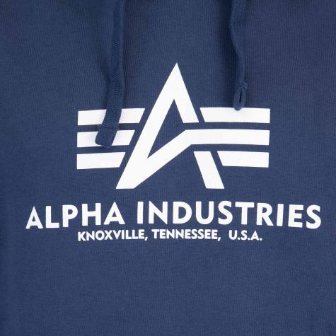 Alpha Industries Basic Herren Hoody blau 