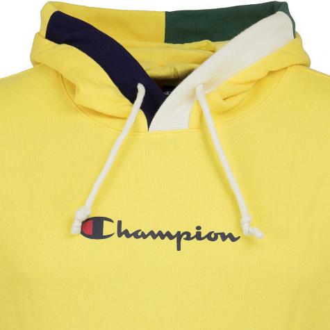 Champion Hoody Logo gelb 