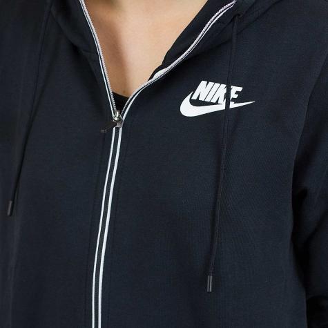 Nike Damen Zip-Hoody Advance 15 schwarz/weiß 