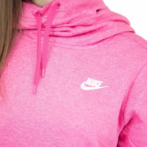 Nike Damen Hoody Funnel-Neck Fleece rosa 