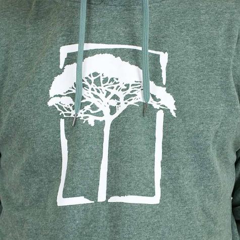 Mahagony Hoody T.O.L. Bush Print grün melange 