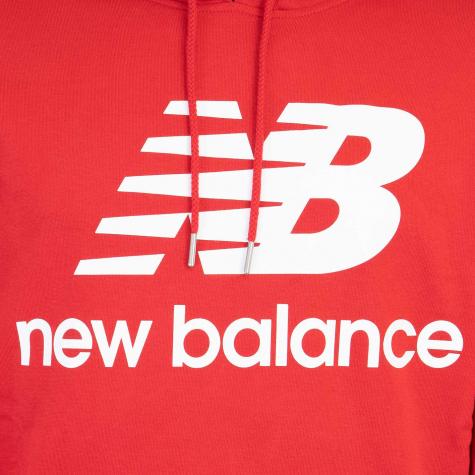 New Balance Hoody Essentials Stack Logo rot 