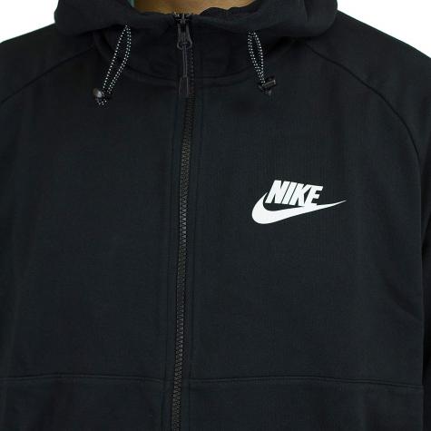 Nike Zip-Hoody Advance 15 Fleece schwarz/weiß 