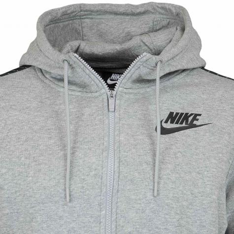 Nike Zip-Hoody Reg GFX grau/schwarz 