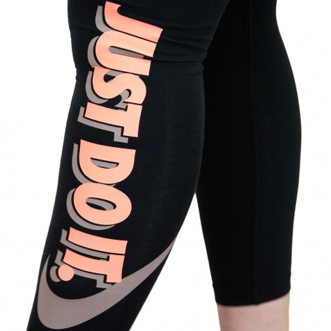 Nike Leggings Just Do It Club schwarz/coral
