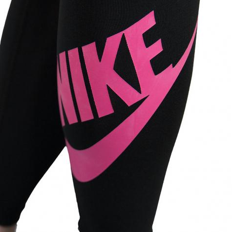 Nike Leggings Legasee Logo schwarz/pink