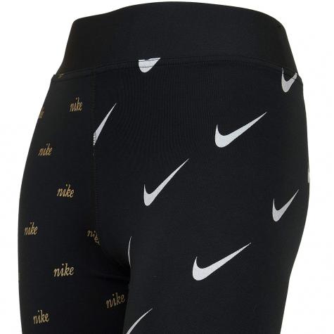 Nike Leggings Metallic schwarz 