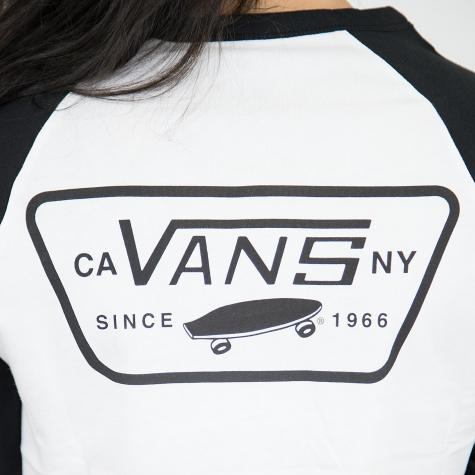 Vans Damen Longsleeve Full Patch Raglan weiß/schwarz