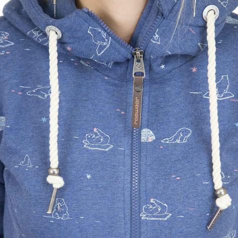 Ragwear Damen Zip-Hoody Angel mid indigo