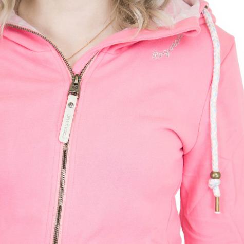 Ragwear Damen Zip-Hoody Yoda pink