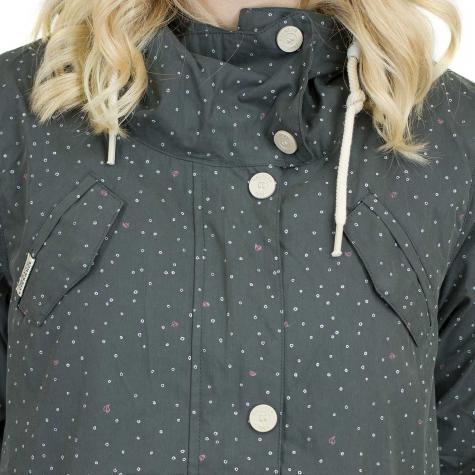 Ragwear Damen-Jacke Clancy Dots dunkelgrau 