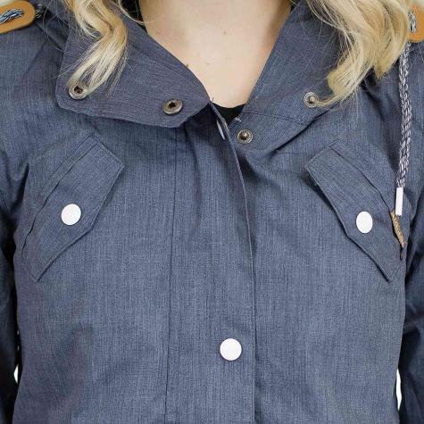 Ragwear Damen-Jacke Clancy dunkelblau