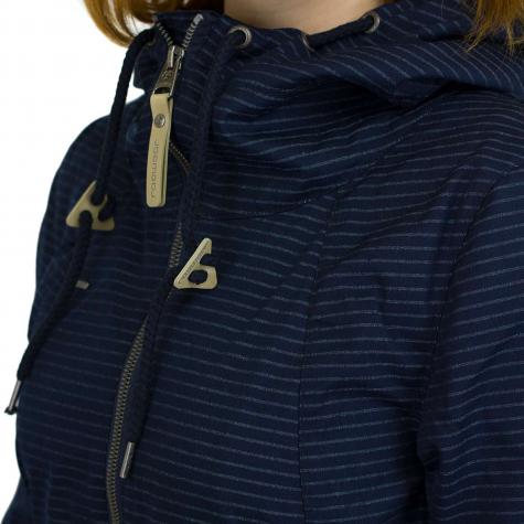 Ragwear Damen-Jacke Monade Stripes dunkelblau 