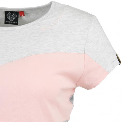 Ragwear Damen T-Shirt Trefa weiß/rosa/grau 