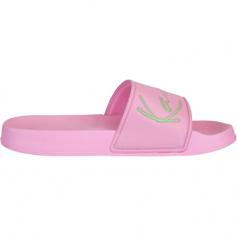 Karl Kani Signature Pool Slides Damen Badelatschen rosa 