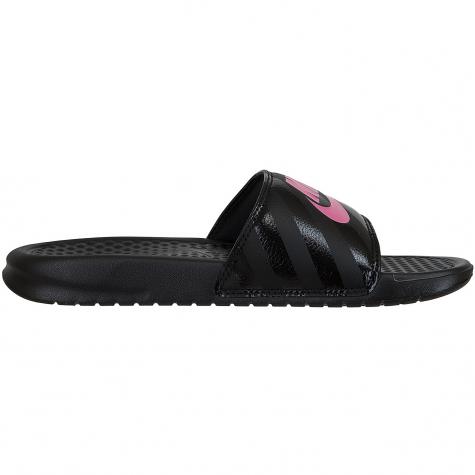 Nike Damen Badelatschen Benassi Just Do It schwarz/pink 