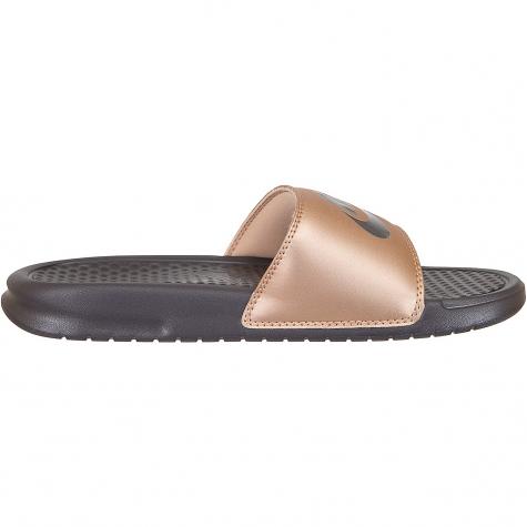 Nike Damen Badelatschen Benassi Just Do It bronze/grau 