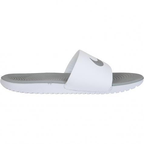 Nike Damen Badelatschen Kawa Slide weiß/silber 