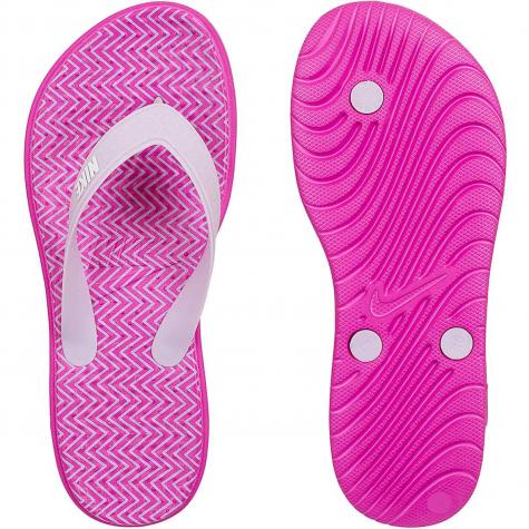 Nike Damen Flip Flops Solay Thong Print pink/weiß 