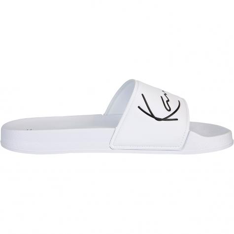 Karl Kani Signature Pool Slides Badelatschen weiß 