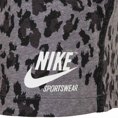 Nike Damen Shorts Gym Vintage Leopard schwarz/grau/weiß 