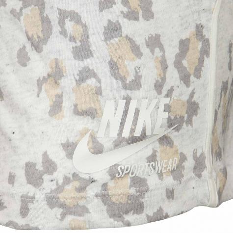 Nike Damen Shorts Gym Vintage Leopard beige/grau 