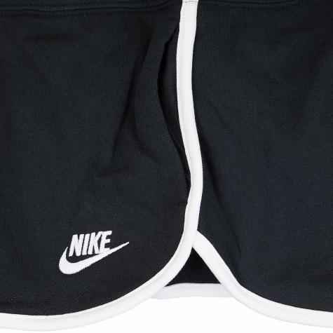 Nike Damen Short Heritage Fleece schwarz/weiß 