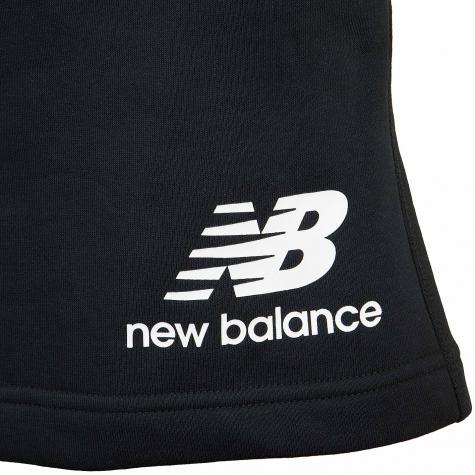 New Balance Shorts Essentials Stacked schwarz 