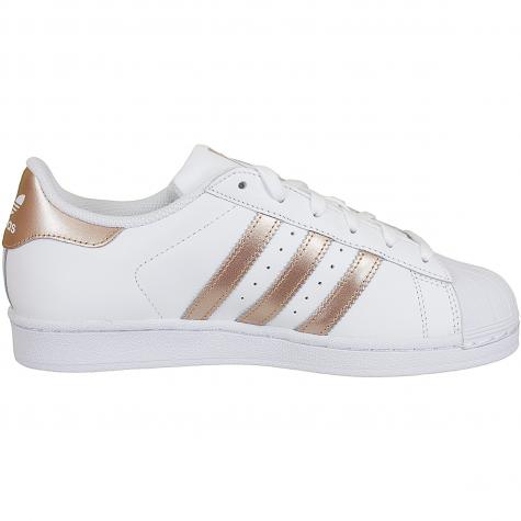 Adidas Originals Damen Sneaker Superstar weiß/gold 