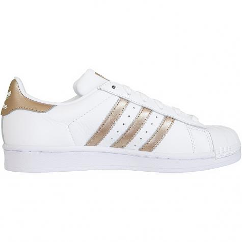 Adidas Originals Damen Sneaker Superstar weiß/gold 