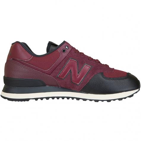 New Balance Sneaker 574 Leder/Mesh/PU weinrot 