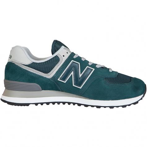 New Balance Sneaker 574 Leder/Textil/PU grün 