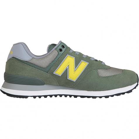 New Balance Sneaker 574 Leather/Textile/PU grün 