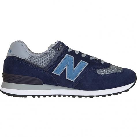 New Balance Sneaker 574 PU Wildleder/Textil blau/grau 