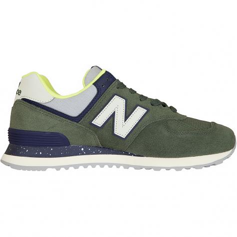 NB Sneaker 574 Leder/Textil/Synthetik grün 