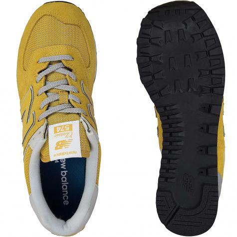 New Balance Sneaker 574 Wildleder/Mesh/Synthetik gelb 