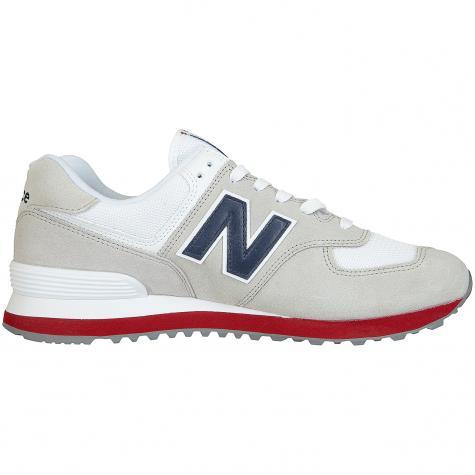 New Balance Sneaker 574 Wildleder/Textil weiß/grau 
