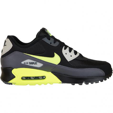 Nike Sneaker Air Max 90 Essential grau/schwarz/gelb 