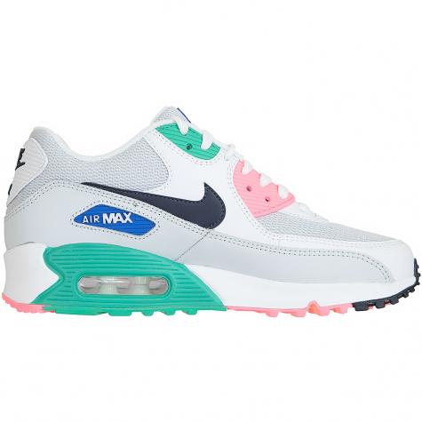 Nike Damen Sneaker Air Max 90 Essential weiß/pink/grün 