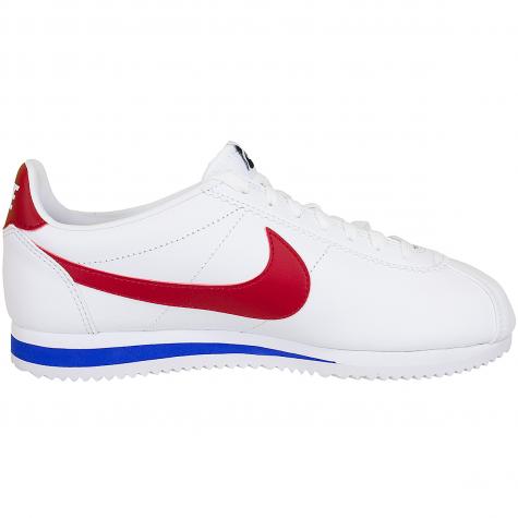 Nike Damen Sneaker Classic Cortez Leather weiß/rot 