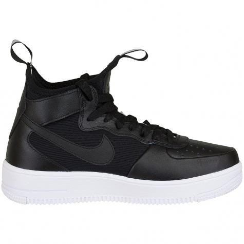 Nike Damen Sneaker Air Force 1 UF Mid schwarz/schwarz 