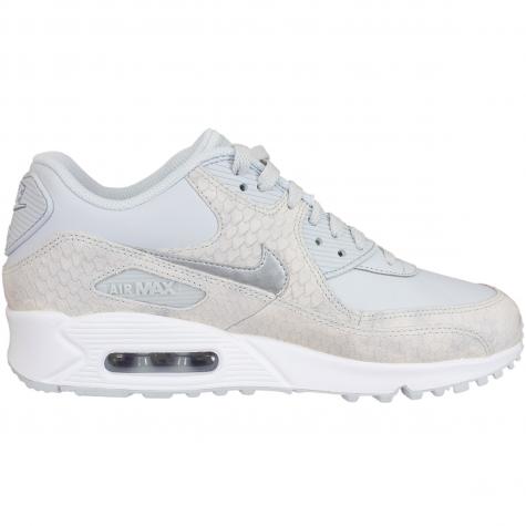 Nike Damen Sneaker Air Max 90 Premium platin/weiß 