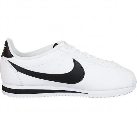 Nike Damen Sneaker Classic Cortez Leather weiß/schwarz 