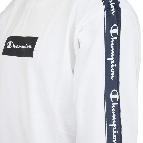 Champion Sweatshirt Logo weiß 