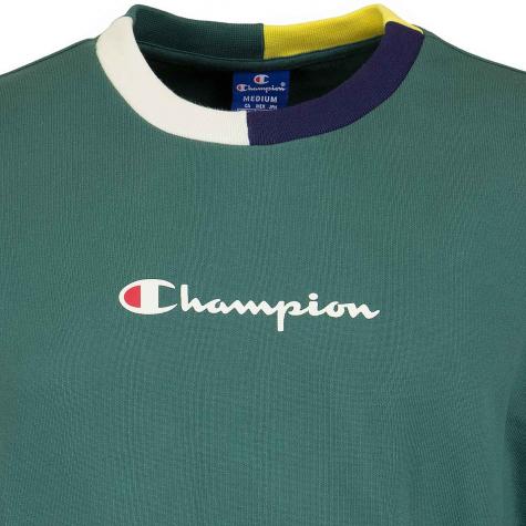 Champion Sweatshirt Logo grün 