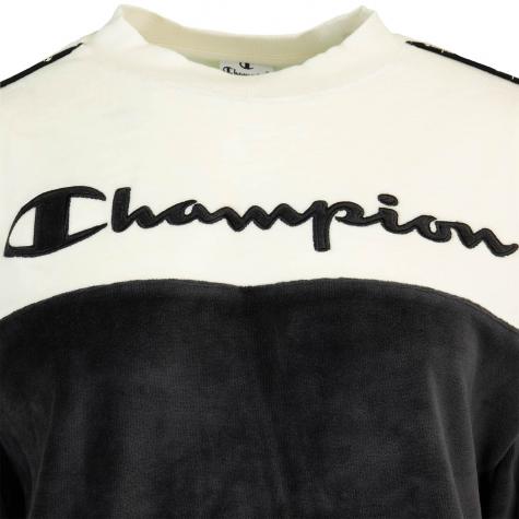Champion Big Logo Damen Sweatshirt schwarz 