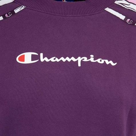 Champion Logo Tape Damen Sweatshirt lila 