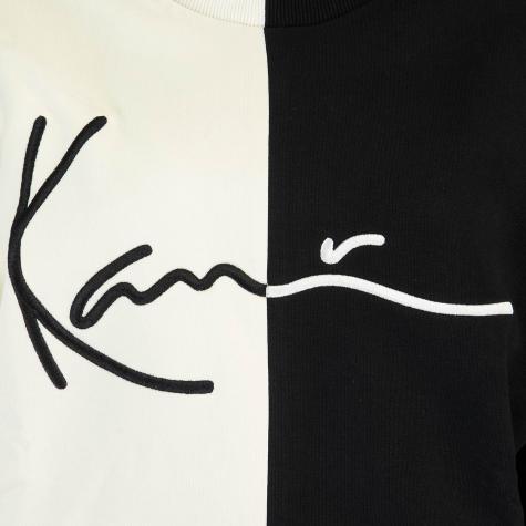 Karl Kani Signature Block Cropped Damen Sweatshirt weiß/schwarz 